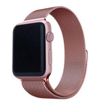 Ремешок для часов Yotrix Milanese Band для Apple Watch 38/40 мм (розовый, стальной)