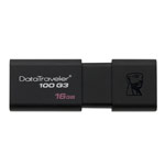 Флеш-карта Kingston DataTraveler 100 (16Gb, USB 3.1, черная)