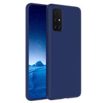 Чехол Yotrix LiquidSilicone для Samsung Galaxy A71 (темно-синий, гелевый)