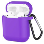Чехол Yotrix Buckle Case для Apple AirPods (фиолетовый, силиконовый)