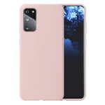 Чехол Yotrix LiquidSilicone для Samsung Galaxy S20 plus (розовый, гелевый)