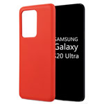 Чехол Yotrix LiquidSilicone для Samsung Galaxy S20 ultra (красный, гелевый)