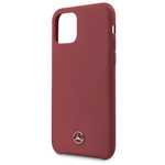 Чехол Mercedes-Benz Liquid Silicone Case для Apple iPhone 11 (красный, силиконовый)