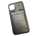 Чехол HDD Luxury Card Slot Case для Apple iPhone 11 pro max (черный, кожаный)