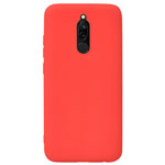 Чехол Yotrix LiquidSilicone для Xiaomi Redmi 8 (красный, гелевый)