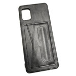 Чехол Yotrix SnapCase Holder для Samsung Galaxy A51 (черный, экокожа)