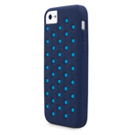 Чехол X-doria Spots Case для Apple iPhone 5C (синий, силиконовый)