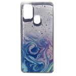 Чехол Yotrix GlitterFoil Case для Samsung Galaxy A21s (розовый, гелевый)
