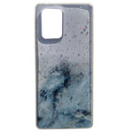 Чехол Yotrix GlitterFoil Case для Samsung Galaxy S10 lite (голубой, гелевый)