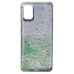 Чехол Yotrix GlitterFoil Case для Samsung Galaxy A41 (зеленый, гелевый)