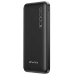 Внешняя батарея Awei Mini Portable Power Bank универсальная (10000 mAh, черный, 2xUSB)