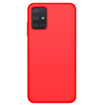 Чехол Yotrix LiquidSilicone для Samsung Galaxy A41 (красный, гелевый)