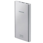 Внешняя батарея Samsung Battery Pack универсальная (10000 mAh, серебристая, алюминиевая, USB, USB-C, Fast Charge)