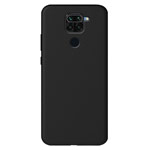 Чехол Yotrix LiquidSilicone для Xiaomi Redmi Note 9 (черный, гелевый)