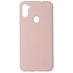 Чехол Yotrix LiquidSilicone для Samsung Galaxy A11 (светло-розовый, гелевый)