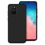 Чехол Yotrix LiquidSilicone для Samsung Galaxy S10 lite (черный, гелевый)