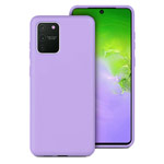 Чехол Yotrix LiquidSilicone для Samsung Galaxy S10 lite (сиреневый, гелевый)