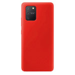 Чехол Yotrix LiquidSilicone для Samsung Galaxy S10 lite (красный, гелевый)