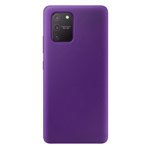 Чехол Yotrix LiquidSilicone для Samsung Galaxy S10 lite (фиолетовый, гелевый)