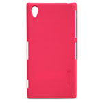 Чехол Nillkin Hard case для Sony Xperia Z1 L39h (красный, пластиковый)
