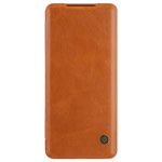 Чехол Nillkin Qin leather case для Samsung Galaxy S20 ultra (коричневый, кожаный)