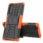 Чехол Yotrix Shockproof case для Sony Xperia 5 (оранжевый, гелевый)