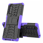 Чехол Yotrix Shockproof case для Sony Xperia 5 (фиолетовый, гелевый)