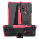 Чехол Yotrix Shockproof case для OnePlus 8 (розовый, гелевый)