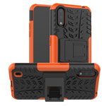 Чехол Yotrix Shockproof case для Samsung Galaxy A01 (оранжевый, гелевый)