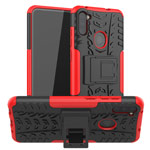 Чехол Yotrix Shockproof case для Samsung Galaxy A11 (красный, гелевый)