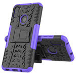 Чехол Yotrix Shockproof case для Samsung Galaxy A11 (фиолетовый, гелевый)