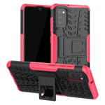 Чехол Yotrix Shockproof case для Samsung Galaxy A41 (розовый, гелевый)