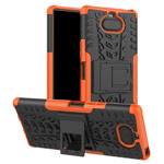 Чехол Yotrix Shockproof case для Sony Xperia 8 (оранжевый, гелевый)