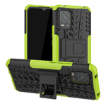 Чехол Yotrix Shockproof case для Xiaomi Mi 10 lite (зеленый, гелевый)