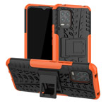 Чехол Yotrix Shockproof case для Xiaomi Mi 10 lite (оранжевый, гелевый)