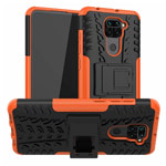 Чехол Yotrix Shockproof case для Xiaomi Redmi Note 9 (оранжевый, гелевый)