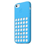 Чехол Apple iPhone 5C case (голубой, силиконовый)