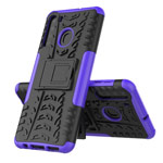Чехол Yotrix Shockproof case для Samsung Galaxy A21 (фиолетовый, гелевый)