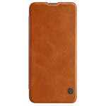 Чехол Nillkin Qin leather case для Xiaomi Poco F2 pro (коричневый, кожаный)