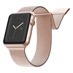 Ремешок для часов X-Doria Mesh Double Band для Apple Watch (42/44 мм, розово-золотистый, стальной)
