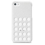 Чехол Melkco Snap Circle Dec Case для Apple iPhone 5C (белый, кожанный)