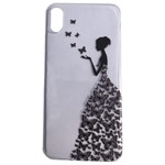 Чехол Yotrix ArtCase для Apple iPhone XS (Butterflies Girl, гелевый)