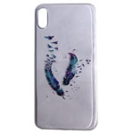 Чехол Yotrix ArtCase для Apple iPhone XR (Feathers, гелевый)