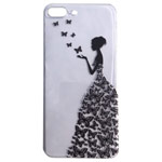 Чехол Yotrix ArtCase для Apple iPhone 7/8 plus (Butterflies Girl, гелевый)