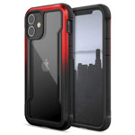 Чехол X-doria Defense Shield для Apple iPhone 12/12 pro (красный/черный, маталлический)