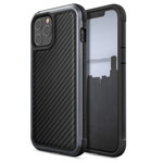 Чехол X-doria Defense Lux для Apple iPhone 12/12 pro (Black Carbon, маталлический)
