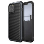 Чехол X-doria Defense Lux для Apple iPhone 12 pro max (Black Carbon, маталлический)