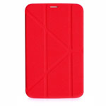 Чехол Yotrix OrigamiCase для Samsung Galaxy Tab 3 8.0 SM-T3100 (красный, кожанный)