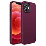 Чехол Yotrix LiquidSilicone для Apple iPhone 12 mini (фиолетовый, гелевый)