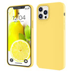 Чехол Yotrix LiquidSilicone для Apple iPhone 12 pro max (желтый, гелевый)